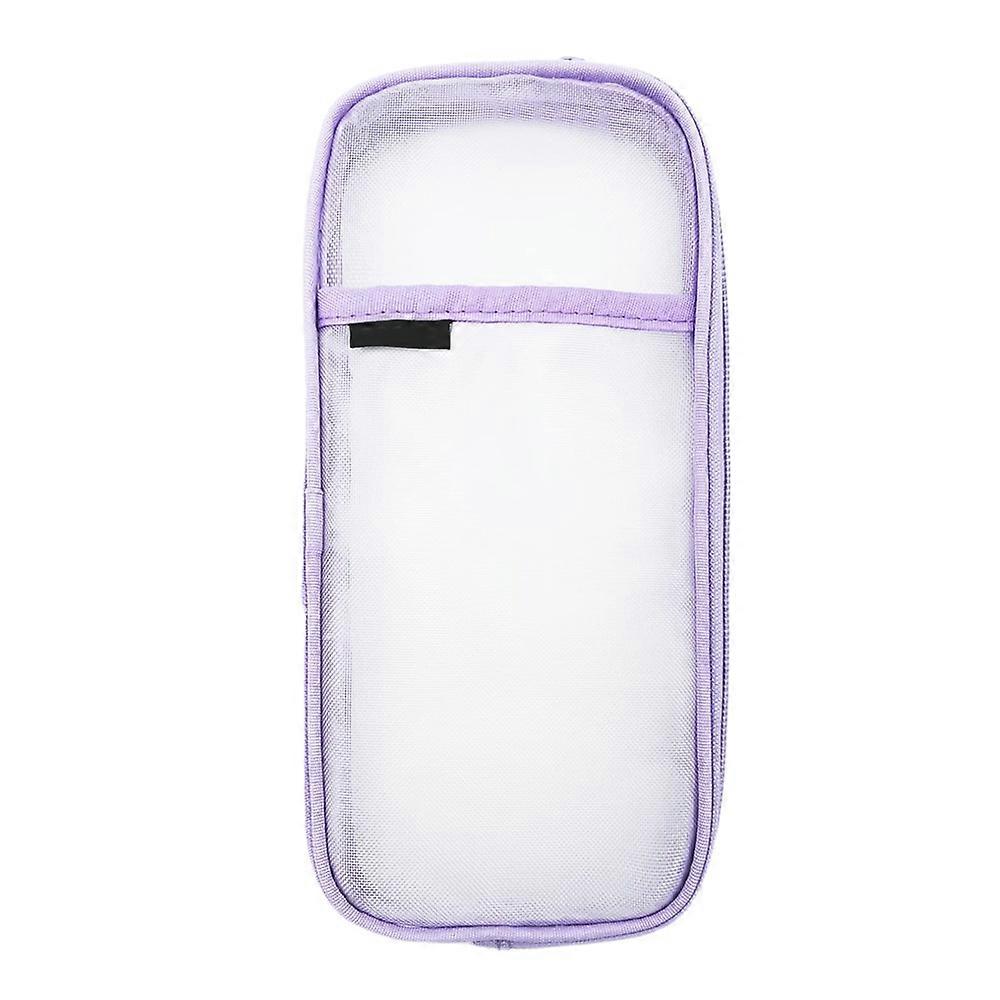 Mesh pencil case transparent multifunctional storage pencil case