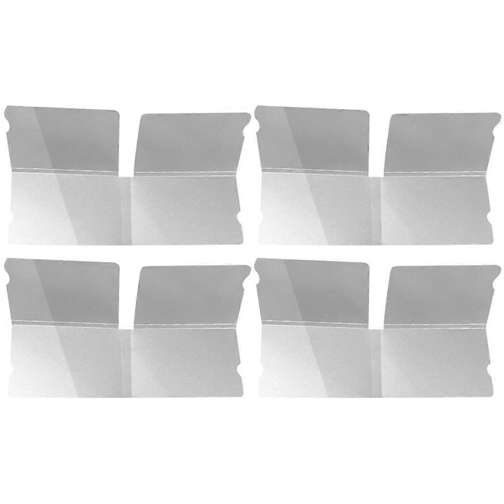 4pcs Collapsible Mask Storage Holder Portable Mask Storage Clip Creative Storage Box Transparent Container (Transparent)