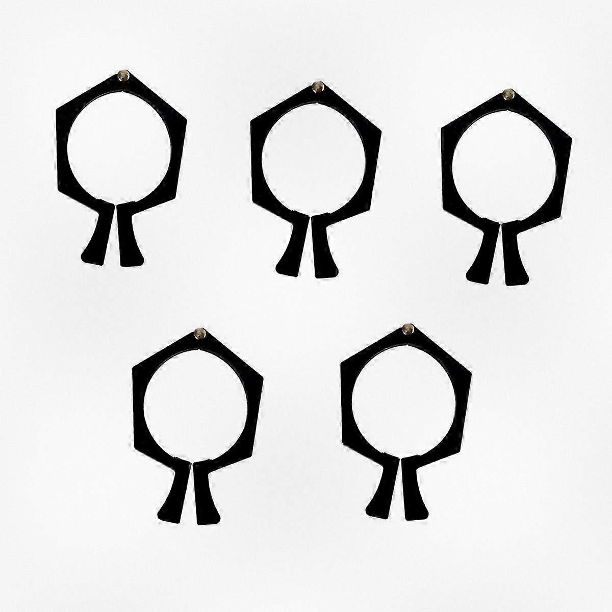 5pcs Heat Transfer Cup Clamp for Sublimation Wrapping Tool Black