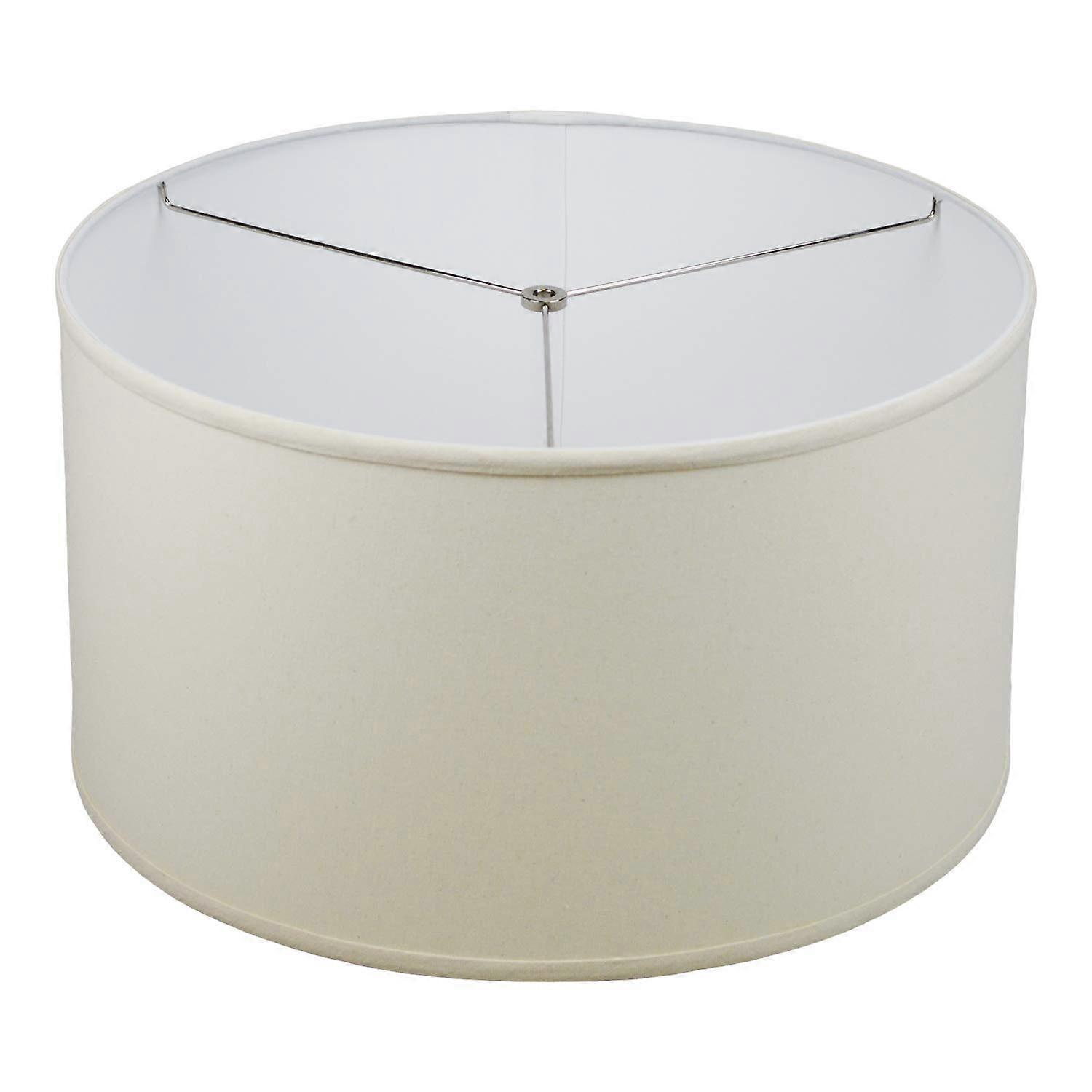 20' Top Diameter x 20' Bottom Diameter 11' Height Fabric Drum Lampshade Spider Attachment (Beige Homespun)
