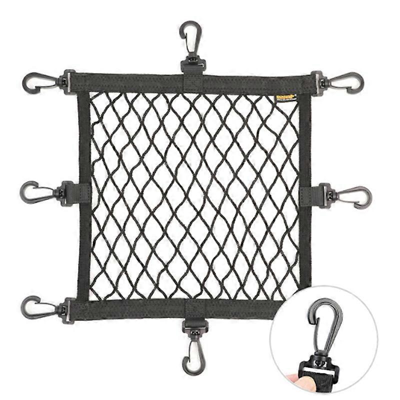 Rhinowalk Motorcycle Helmet Holder 8 Metal Hooks Net Accessories