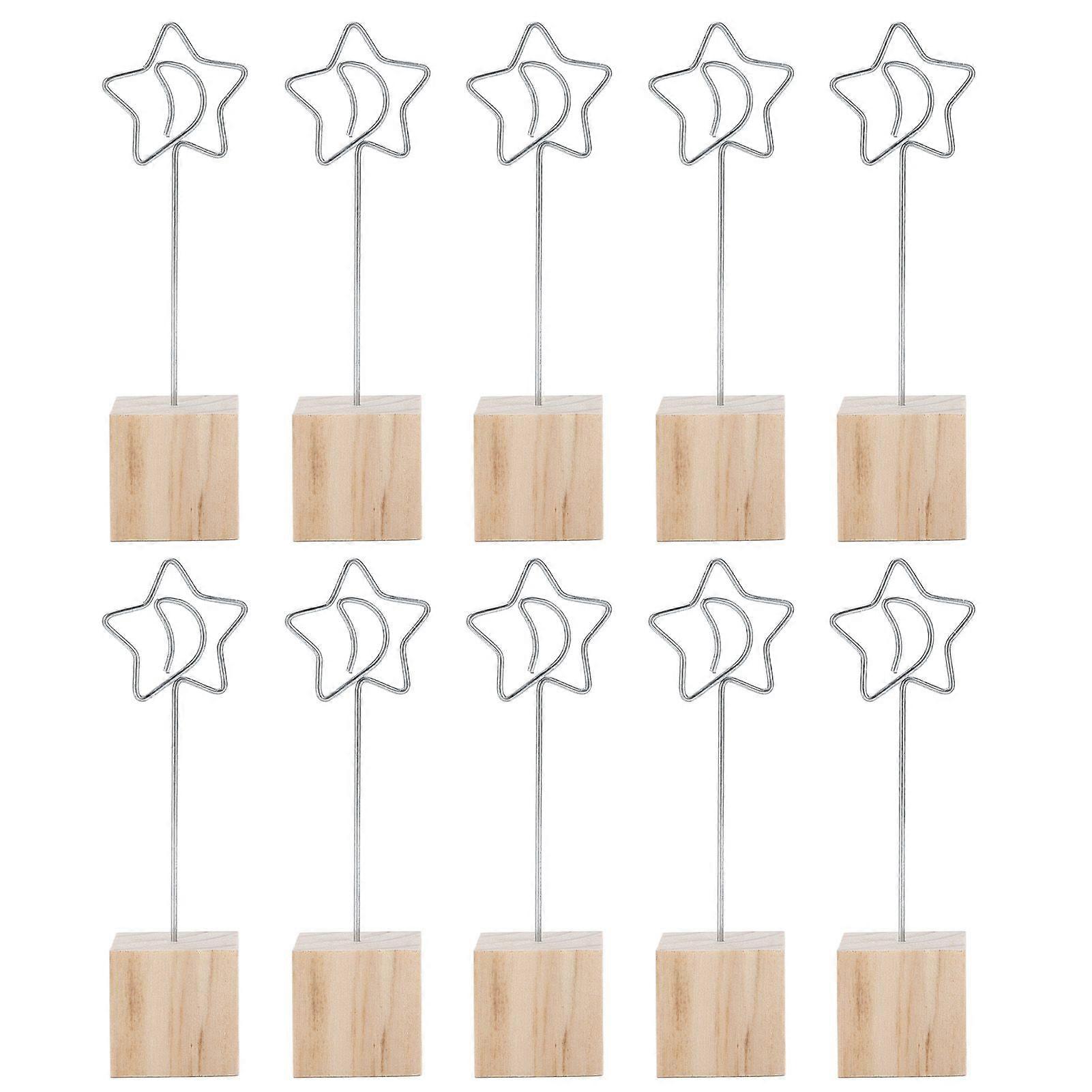 10Pcs Table Number Holders Durable Stable Place Card Holder