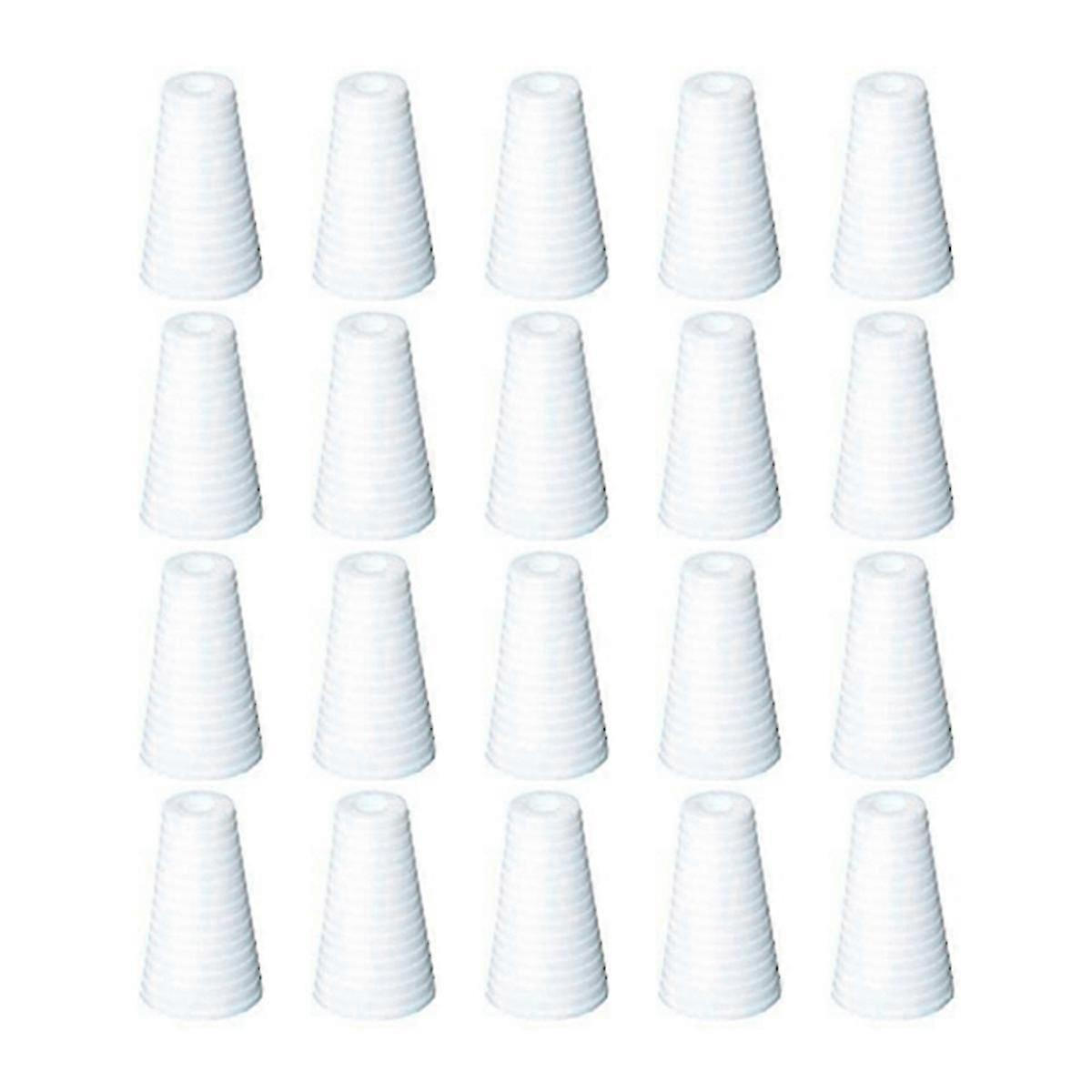 20PCS Blind Pull Cord Knöpfe Weiß Blind Cord Halter Weiße Pull Cord Anhänger Nach unten Ende Fenster Jalousie Pull Cord Anhänger