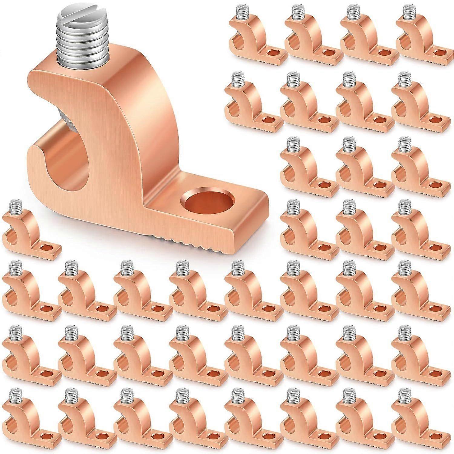 Høj kvalitet splinterny 40 Pack Lay in Connector Pool Bonding Lug Kobber Leder Lay i C