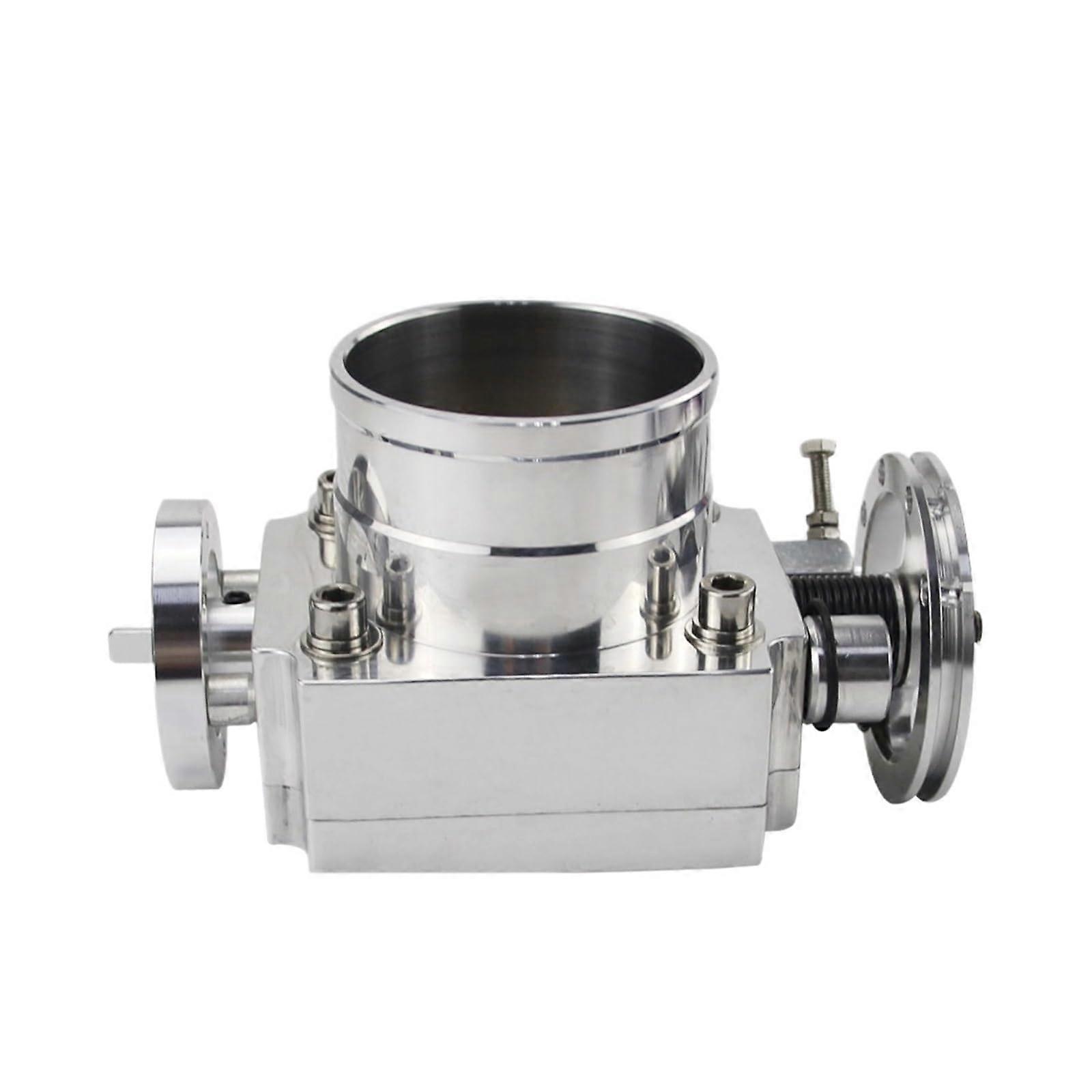 Racing 65mm Throttle Body Performance Intake Manifold Billet Aluminum High Flow WLR6965 Silver for Enhanced Engine Efficiency