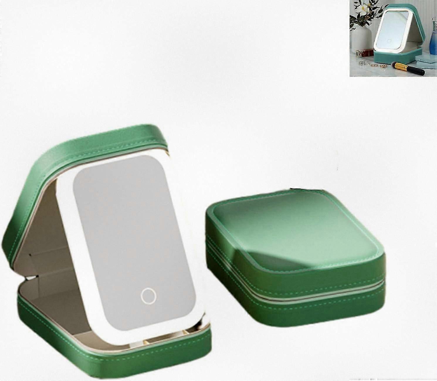 Adjustable LED Makeup Mirror with Three Brightness Levels, Rechargeable Lighted Beauty Mirror for Perfect Makeup Application