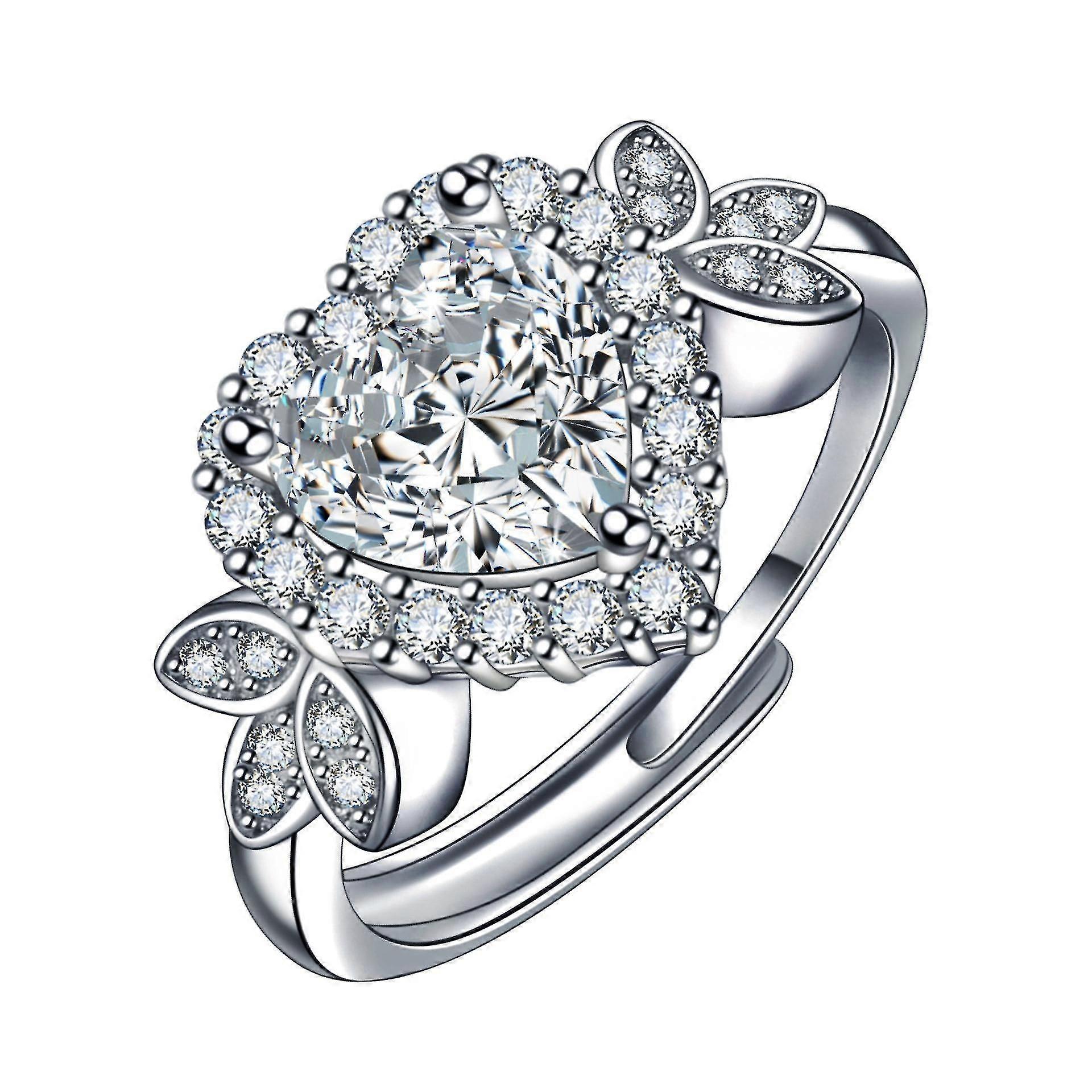 Herzförmiger Diamantring für Damen