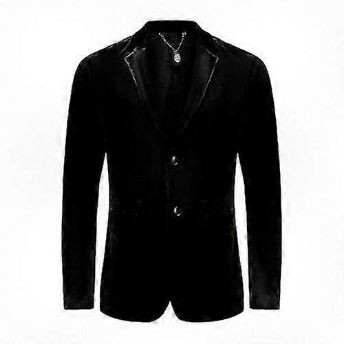 Men's Velvet Slim Fit Blazer for Formal Events and Special Occasions