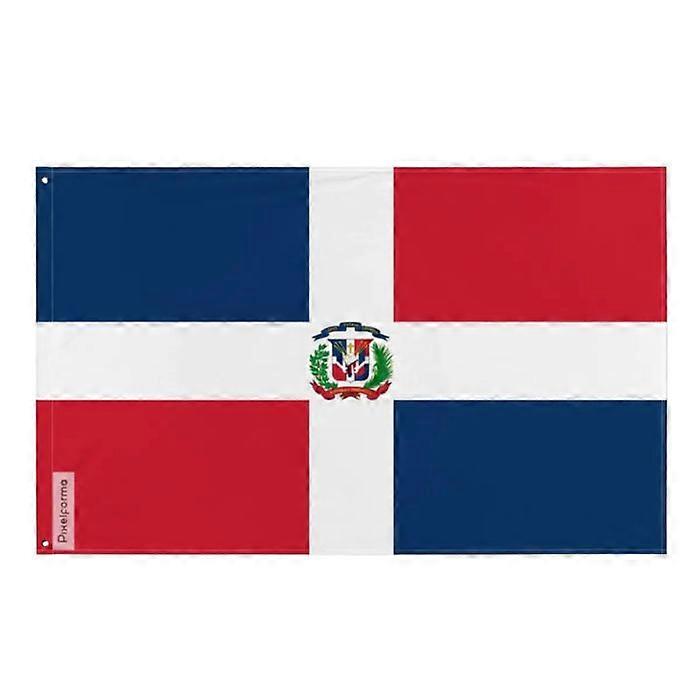 Flag of the Dominican Republic – 120 x 180 cm – Polyester – Metal grommets – Durable