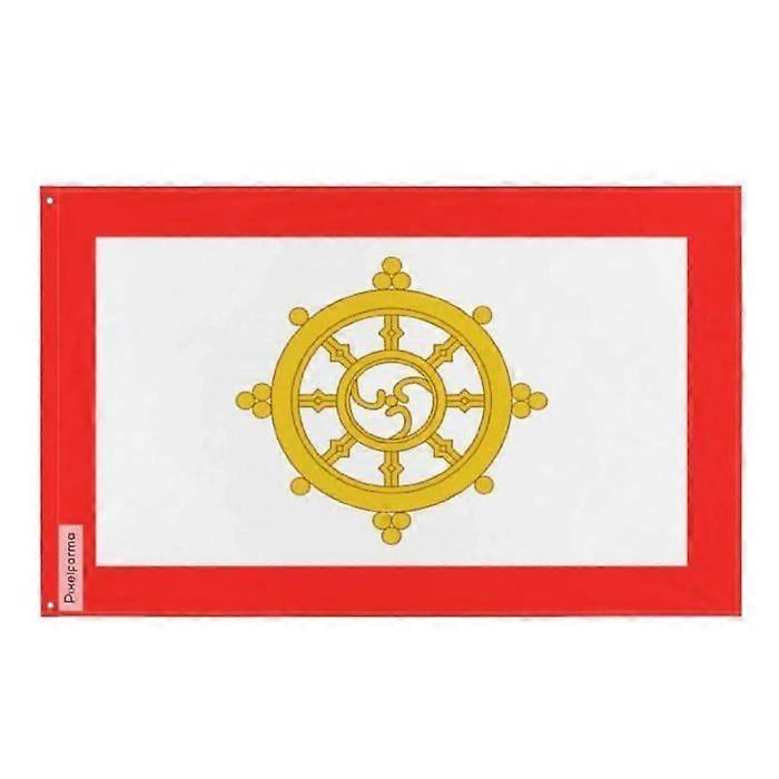 Old Flag of Sikkim – 96 x 144 cm – Polyester – Metal Eyelets – Durable