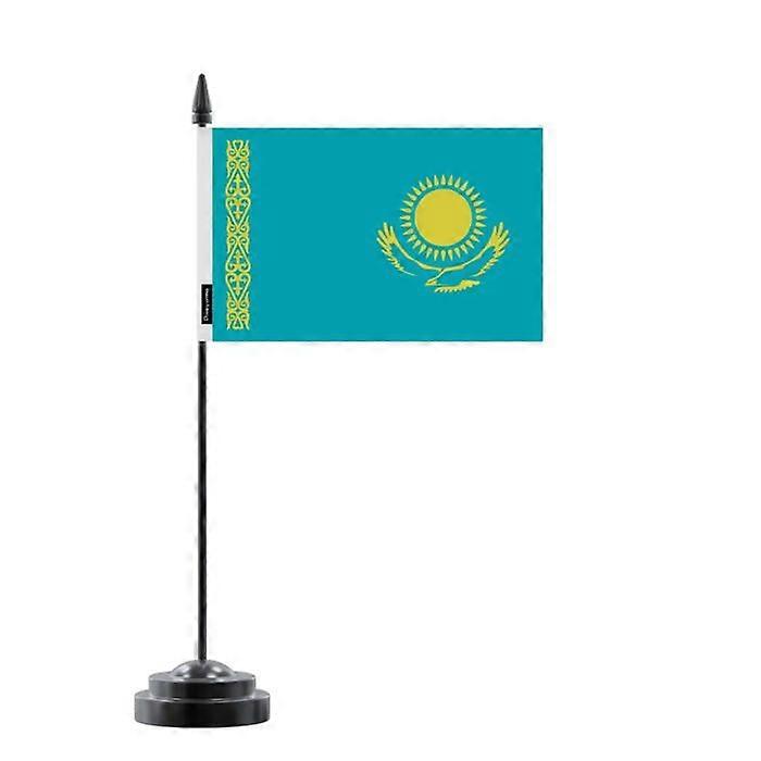 Kazakhstan Table Flag 14 x 21 cm
