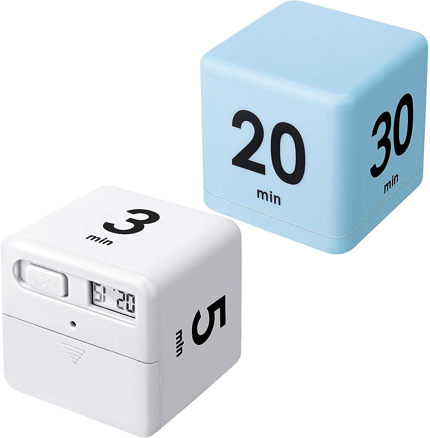 2pcs Cube Timer, capteur de gravité, Flip Timer, Child Timer, Exercise Timer et Game Timer