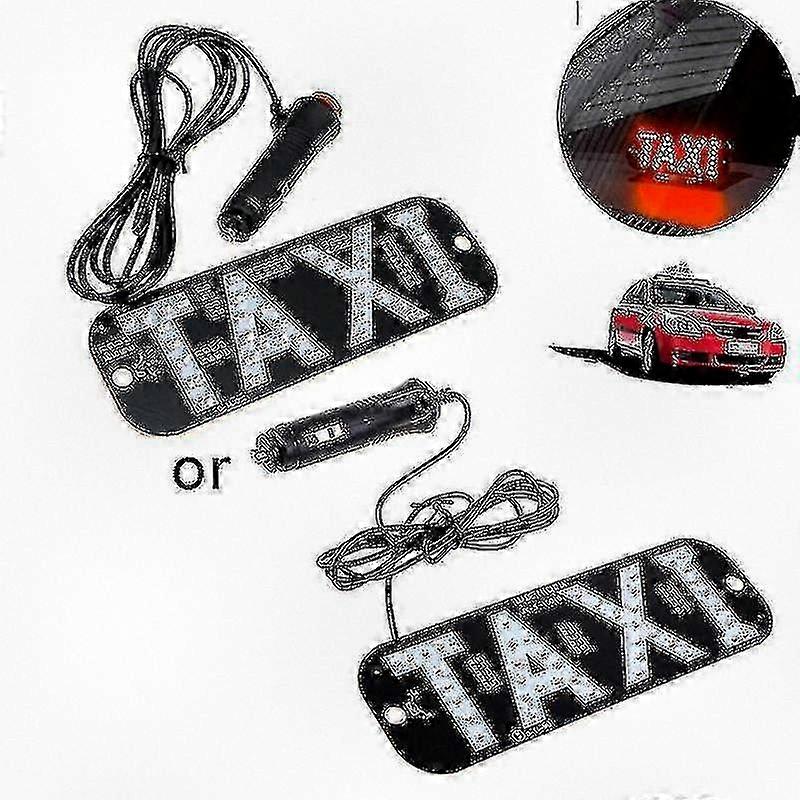 12v Energy Efficient LED Taxi Indicator Light for Cars - Windshield Sign Lamp for Enhanced Visibility