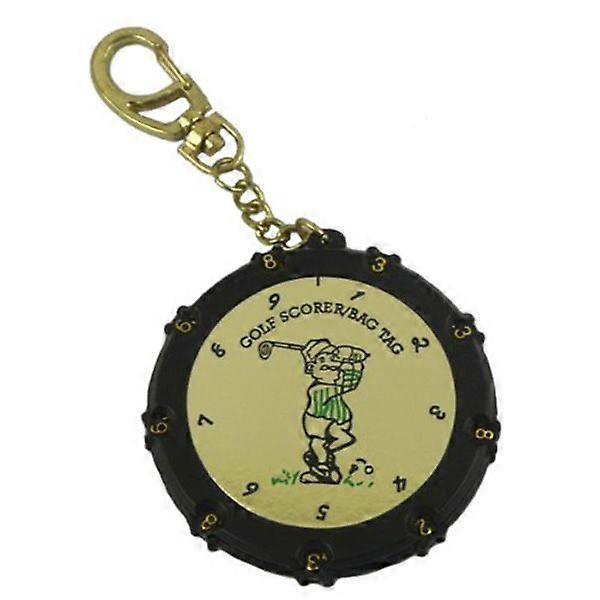 18 Hole Stroke Score Shot Counter Keeper Scoring Bag Tag with Keychain