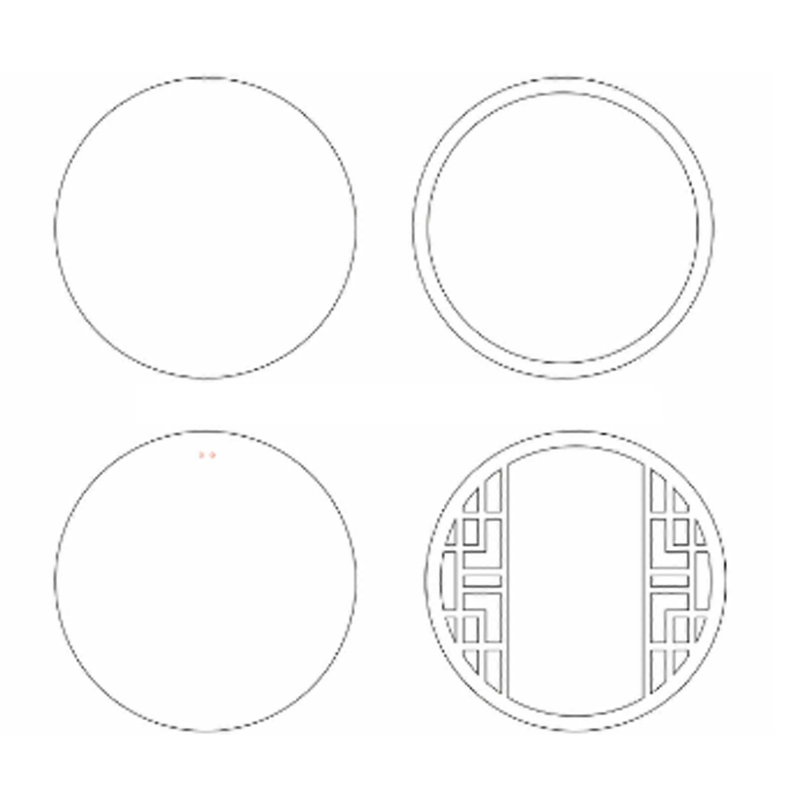 Retro Geometric Shape Quicksand Mold Empty Plates Clear Acrylic Quicksand Blank Plate DIY Quicksand Blank Card Brick