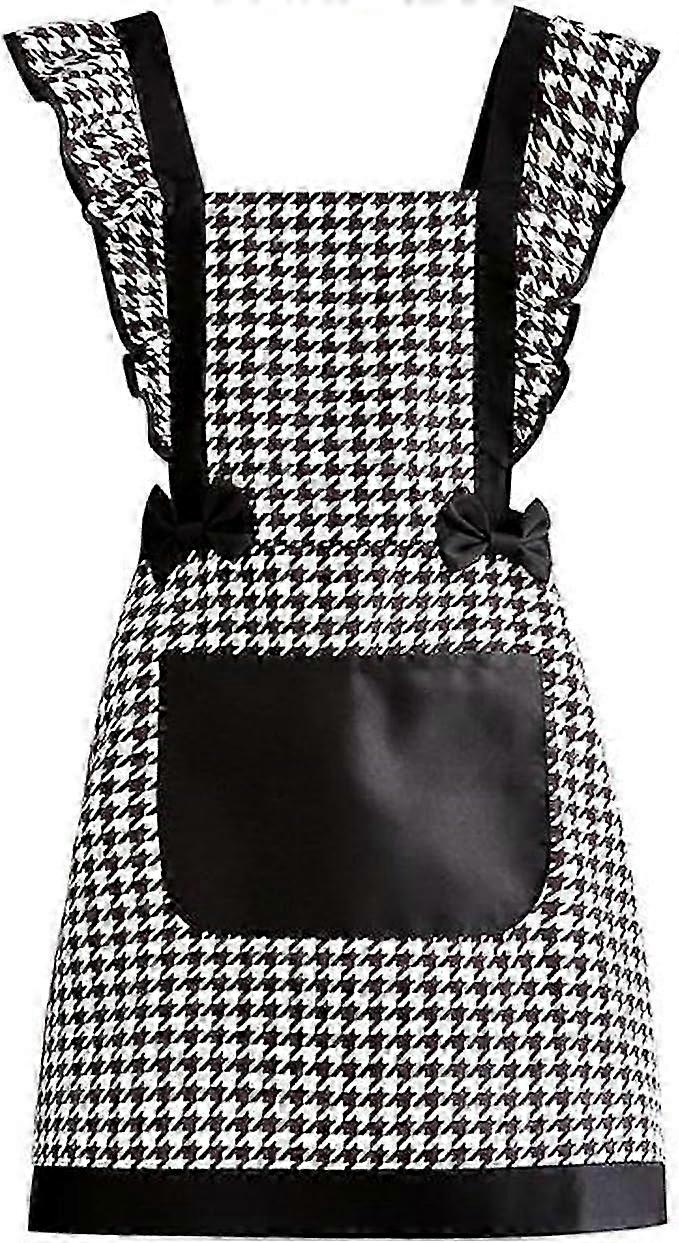 Women's Adjustable Cotton Kitchen Apron with Large Pockets