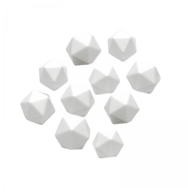 3xAcrylic Blank Polyhedral Dices Game Dices for Party Supplies, DIY Sticker