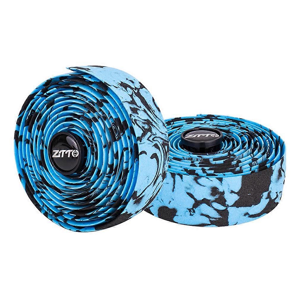 ZTTO CSBD 2Pcs Synthetic Sponge Bicycle Handlebar Tape Shock Absorbing Bike Handlebar Wrap StrapBlac