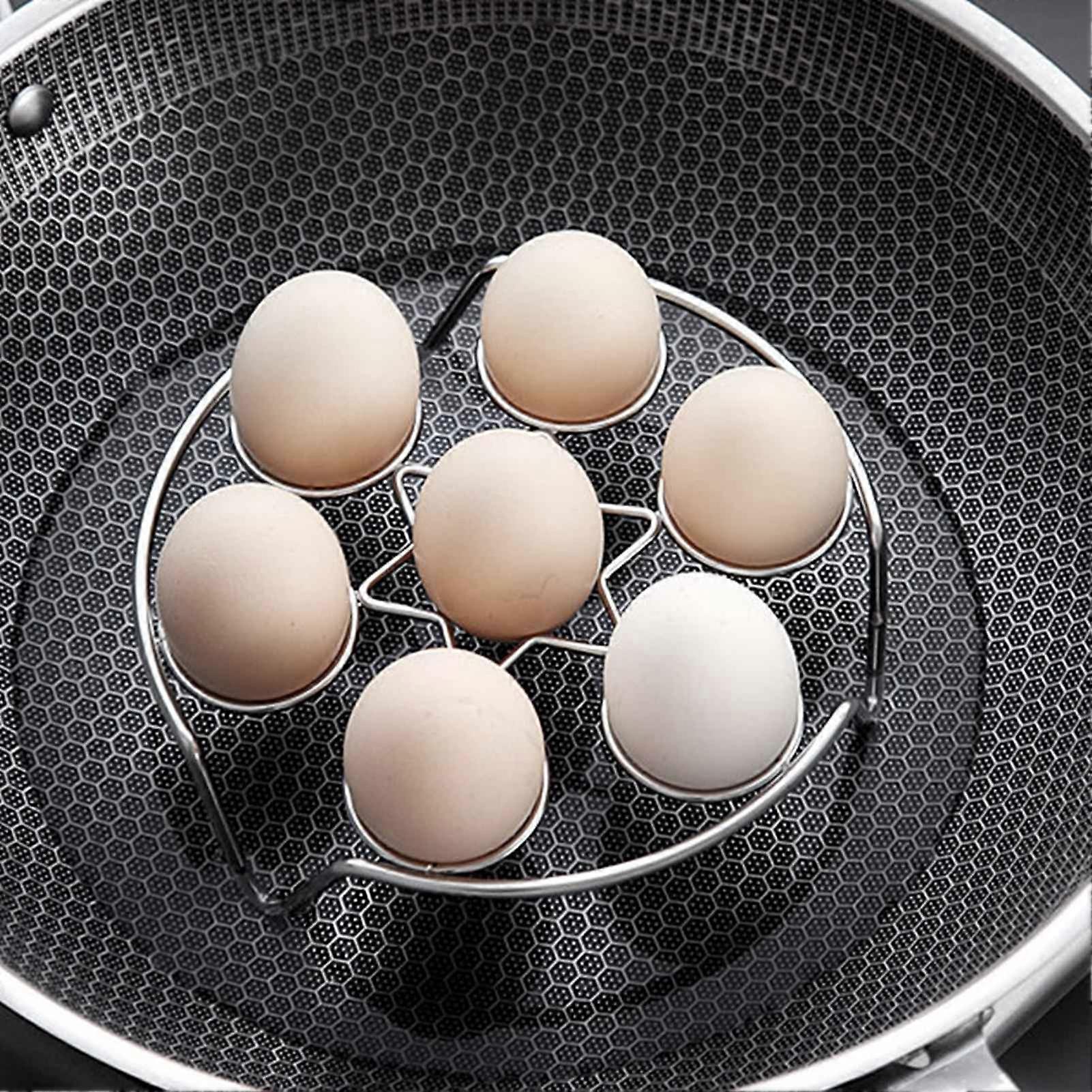 Egg Steam Rack Multi Functional Elevated Stainless Steel Steaming Stand for Kitchen Cooking 