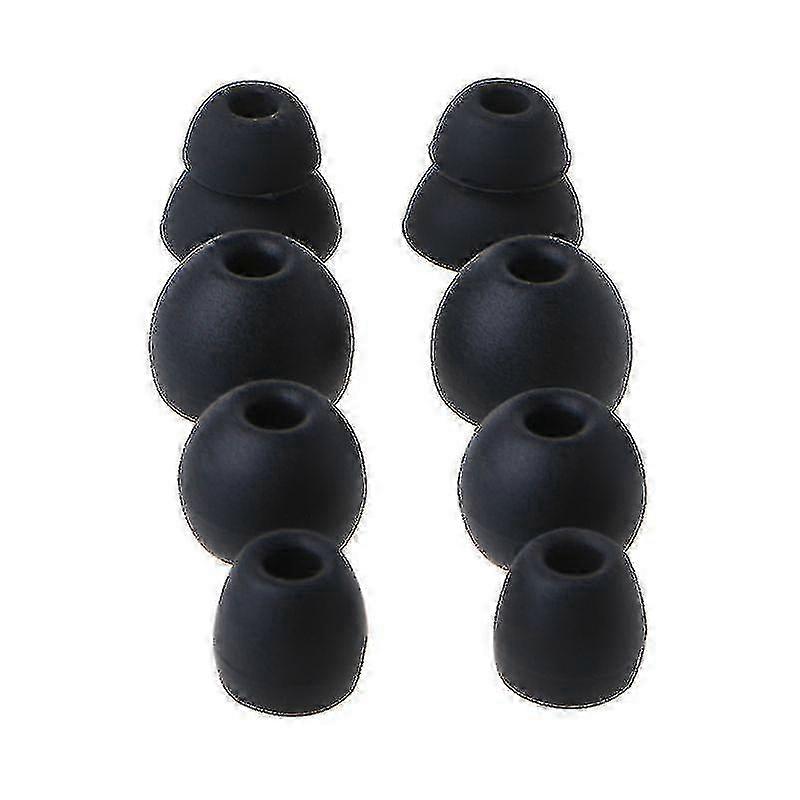 Silicone Replacement Earbuds Gels Compatible with Certain Brand Headphones in Black Color for Optimal Comfort and Fit