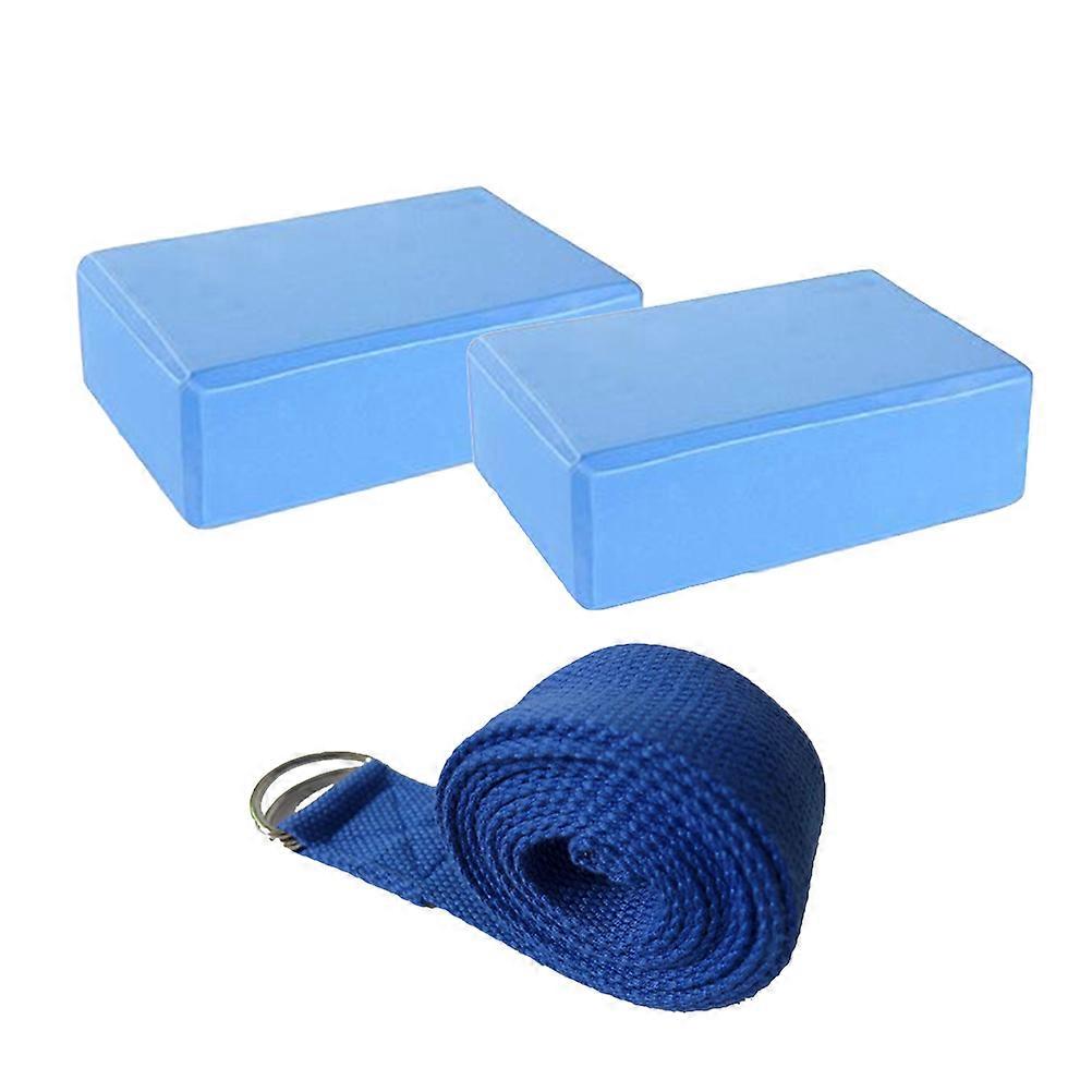 Yoga Straps and Blocks Set, in Deep Positions, Made from Durable Cotton