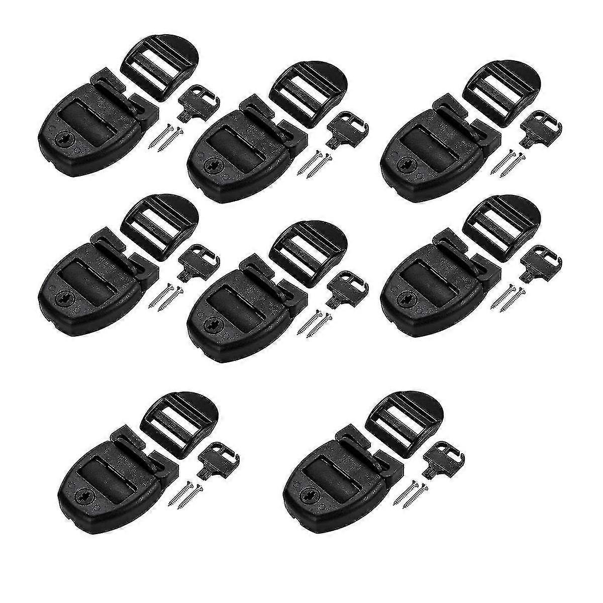 8 Sets Spa Hot Tub Cover Repair Kit for Broken Latch Replacement with Lock Slot Clips Suitable for Various Hot Tubs