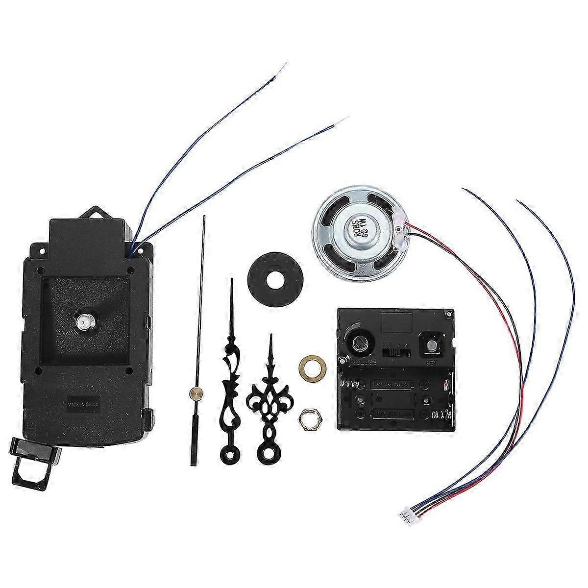 Quartz Pendulum Clock Movement With Black Hands,with Music Box Speaker,Battery Operated,Melody Mecha-fo shan