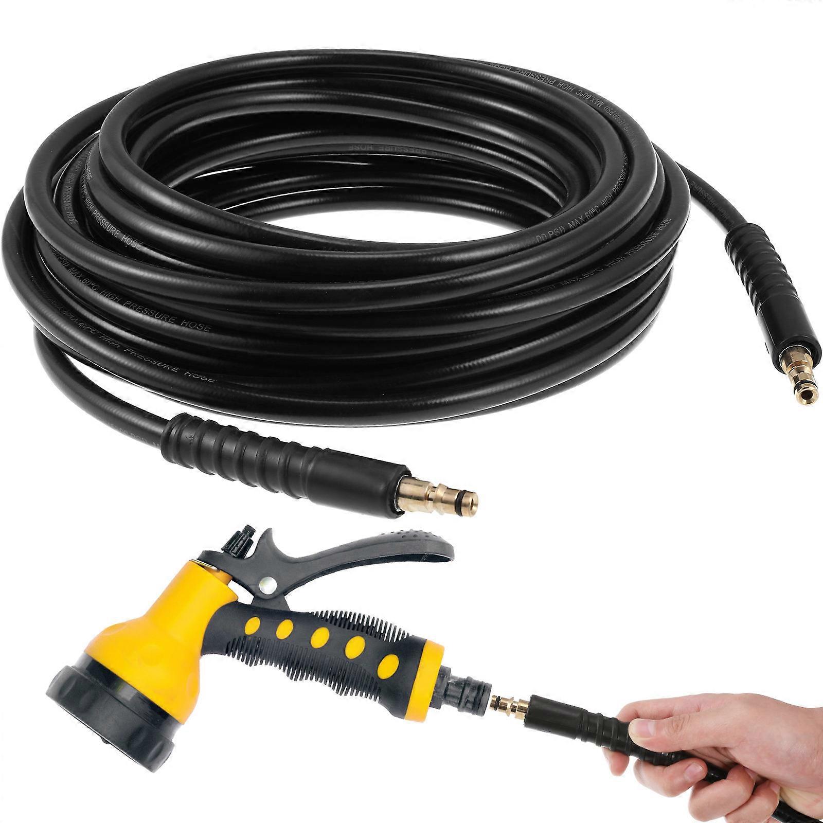 High Pressure Washer Extension Hose Compatible with Karcher Series – Durable, Flexible, and Abrasion Resistant for Car and Outdoor Cleaning