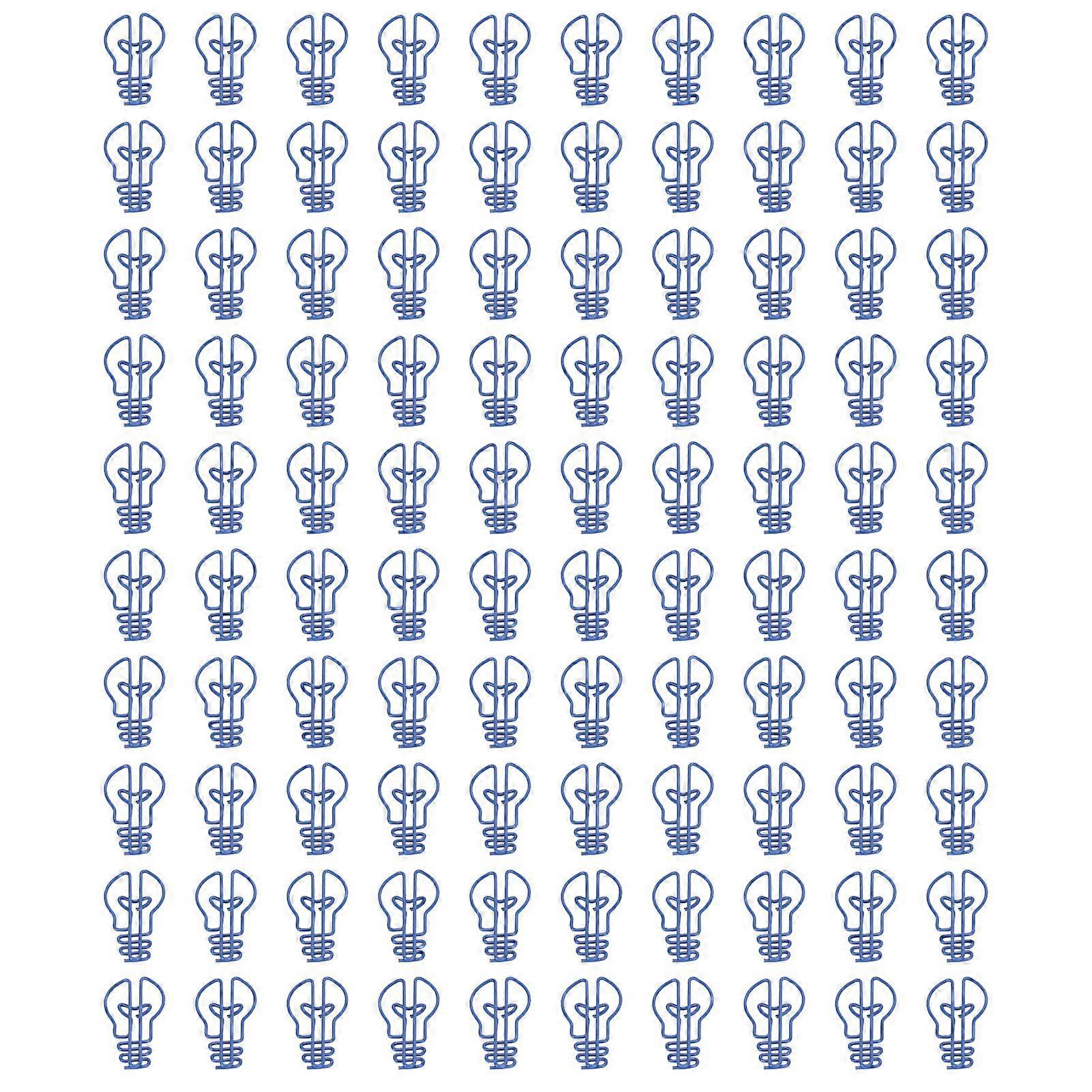 2025 Latest Model  100Pcs Paper Clips Small Cute Light Bulb Special Shaped