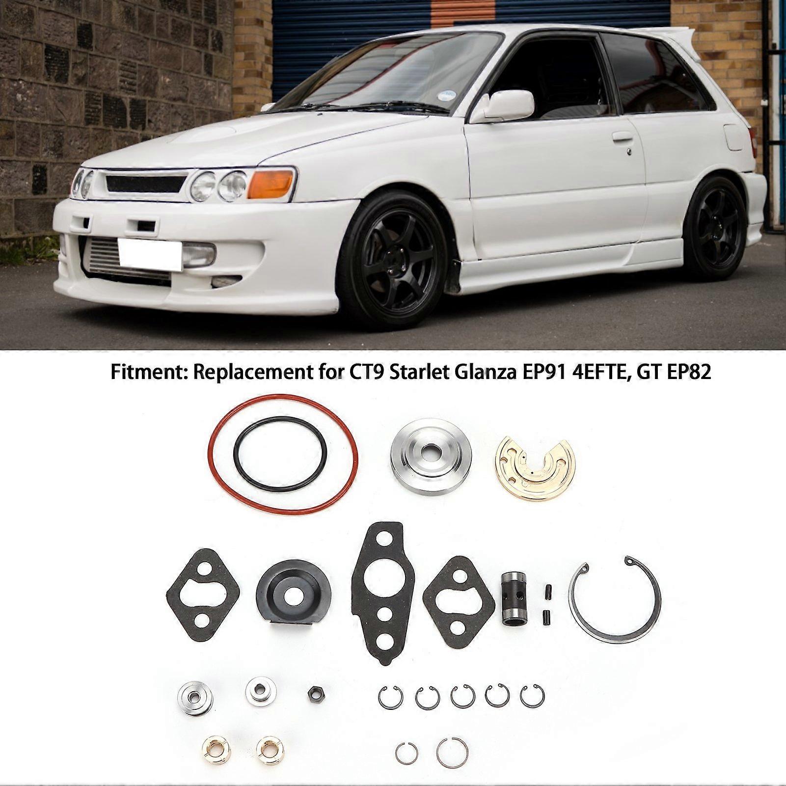 ターボチャージャー修理リビルドキット アクセサリー CT9 Starlet Glanza EP91 4EFTE GT EP82 用交換