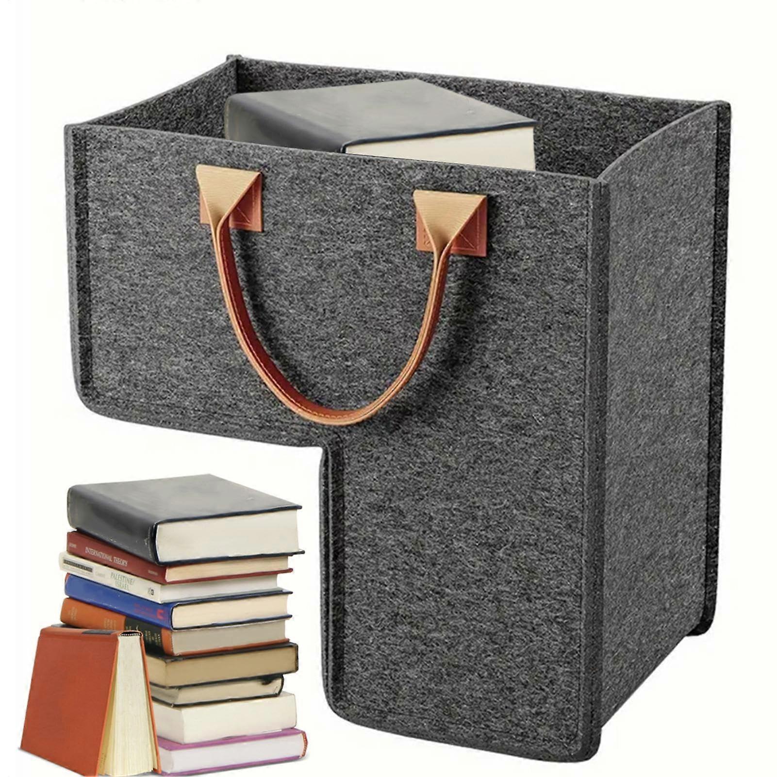 Stair Baskets for Carpet Stairs, L-Shaped Storage Organizer, Stair Storage Solution, Keeps Steps Tidy