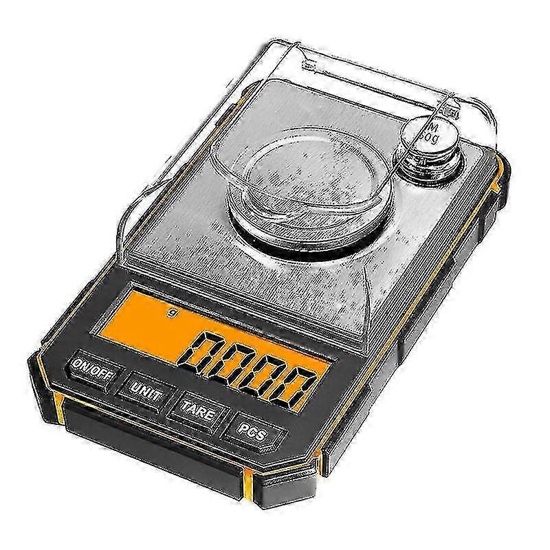 Mini Precision Scale, [50g 0.001g] Digital Pocket Scale With 50g Calibration Weight And Electrostatic Tweezers, Kitchen Scale With Tare & LC