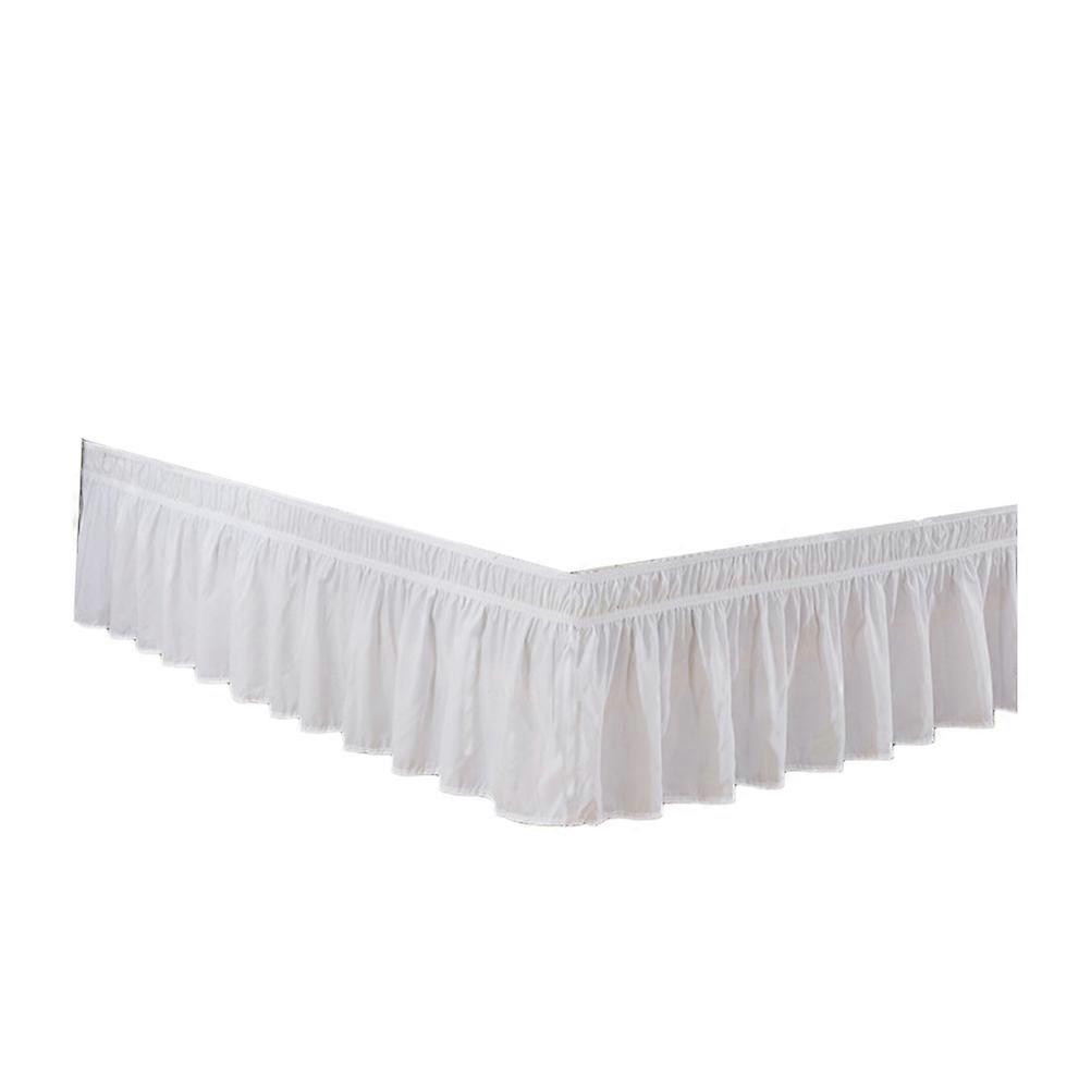 Ruffled Bed Skirts Bedding Pleated Skirt Bed Covering Bedroom Decoration Simple and Elegant Style 1Pack