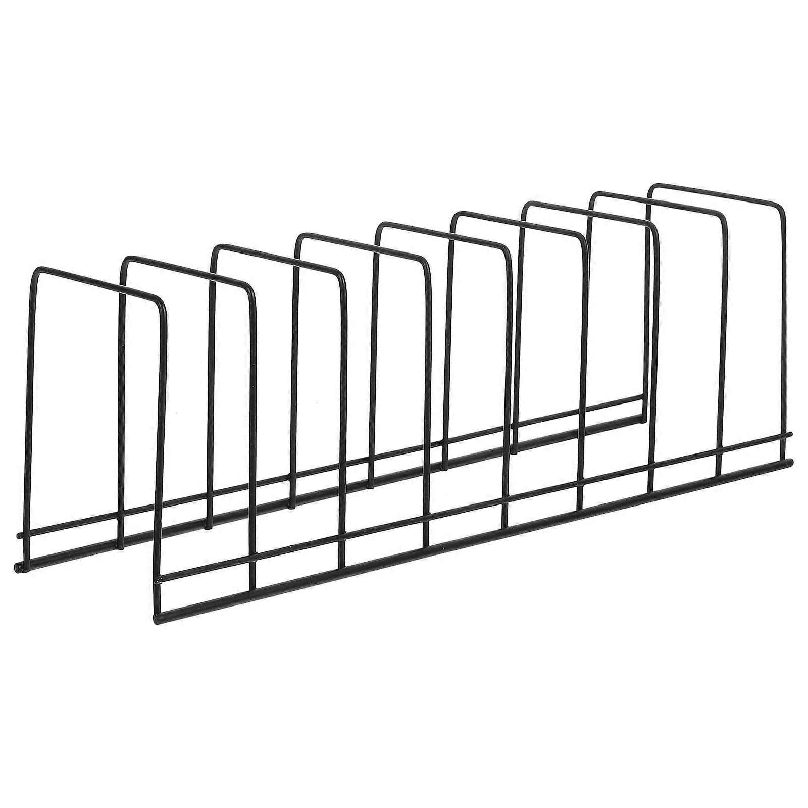 Bookshelf Book Holder Small Book Rack Home Use Black Rectangular Prevent Scratches 30.00X10.00X7.50Cm 1Pack