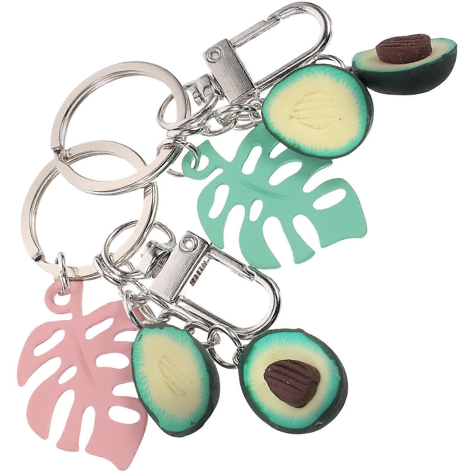 Cute Keychains for Car Keys Decorative Festive Keyring Premium Design Parties 10X2.5X0.5CM 2Pcs