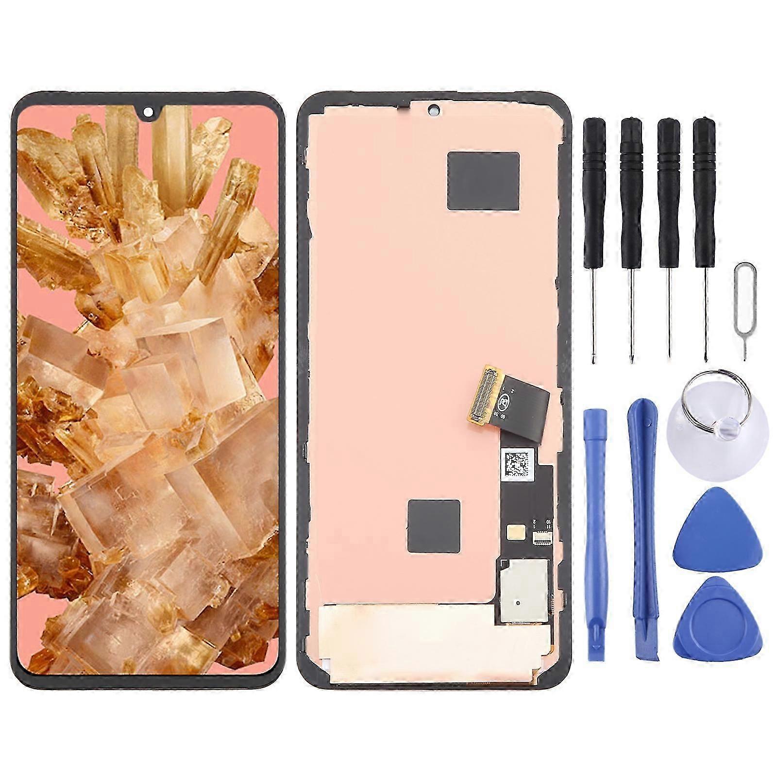 OLED LCD Screen Digitizer Vollmontage mit Rahmen für Google Pixel 8 Ersatzteil