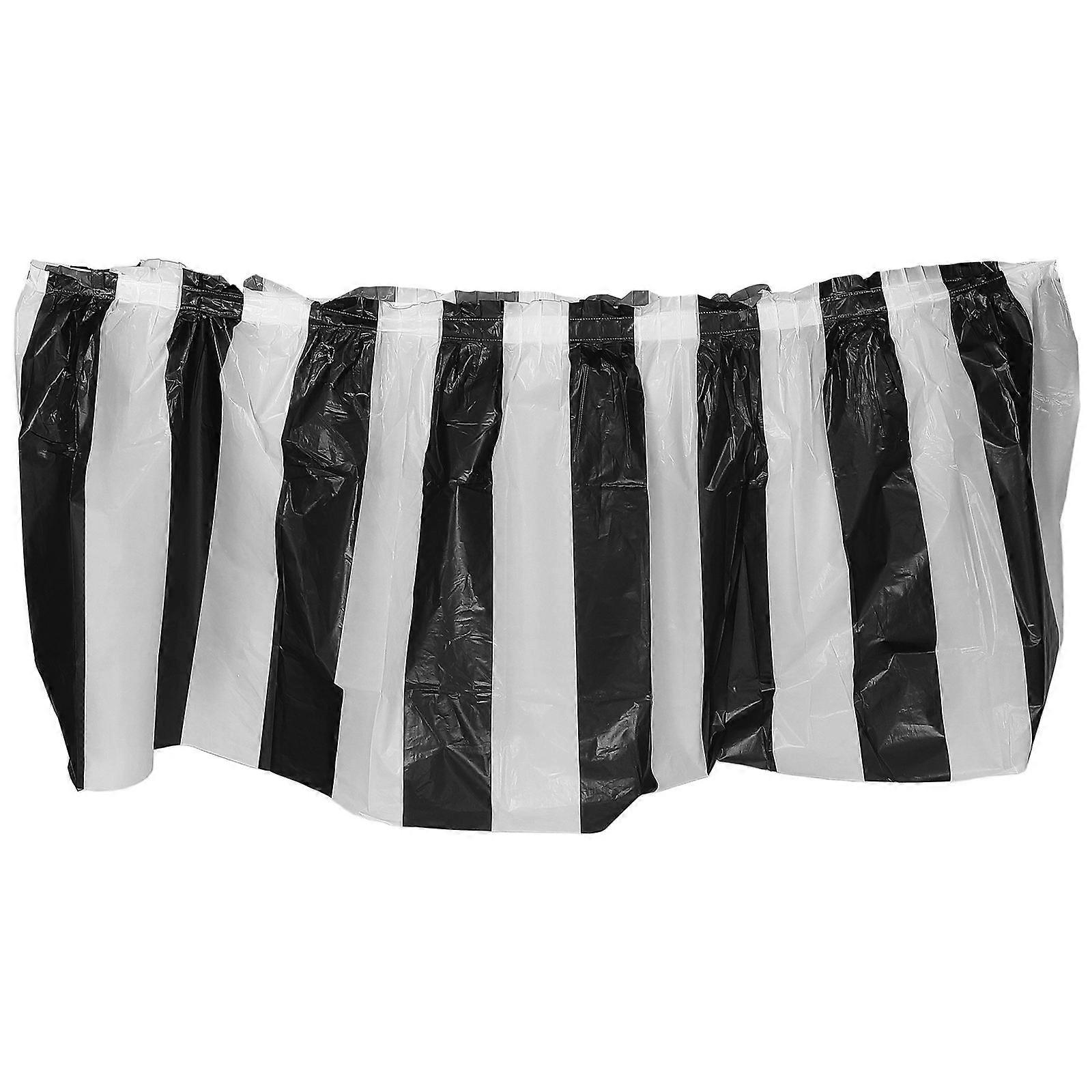 Waterproof Table Skirt For Classroom Elegant Simple Design Birthday Party Multi 437.00X75.00X0.10CM Easy to Clean 1Pack