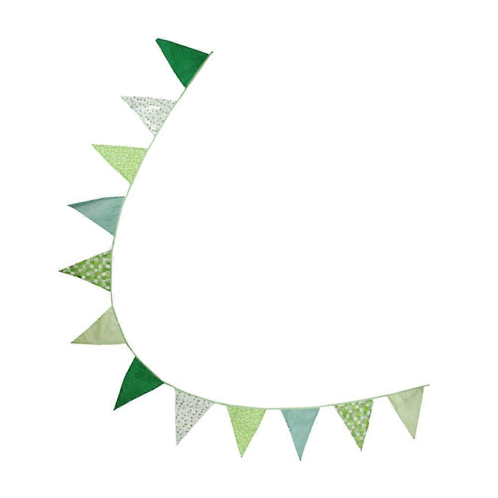 Bunting Banner Triangle Flag Banner Hanging Decor Flags Assorted Color 360X22X22cm Wedding Atmosphere Enhancement 1Set