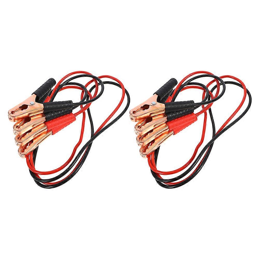 Car Battery Booster Cables Heavy Duty 2pcs Jumper Cables for Emergency Start Durable Automotive Power Tool Easy to Use for Vehicles