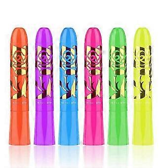 6 Pack Glow in the Dark Face Body Paint Glow Sticks Markers Makeup Face Painting Kits, For Hallowee