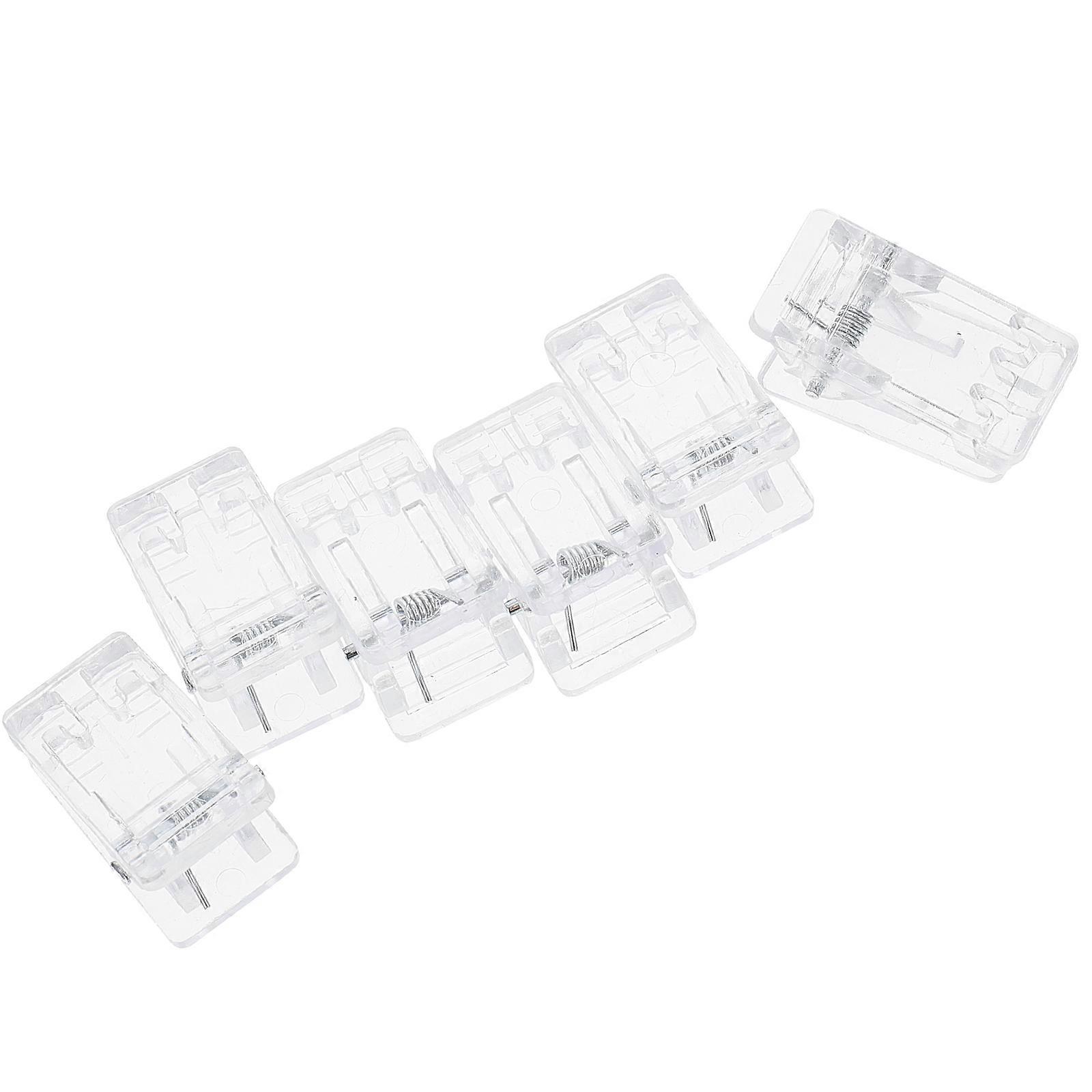 Office Clip with Acrylic Springloaded Clamps for Fixing Use Transparent New Long Term 30 Pcs