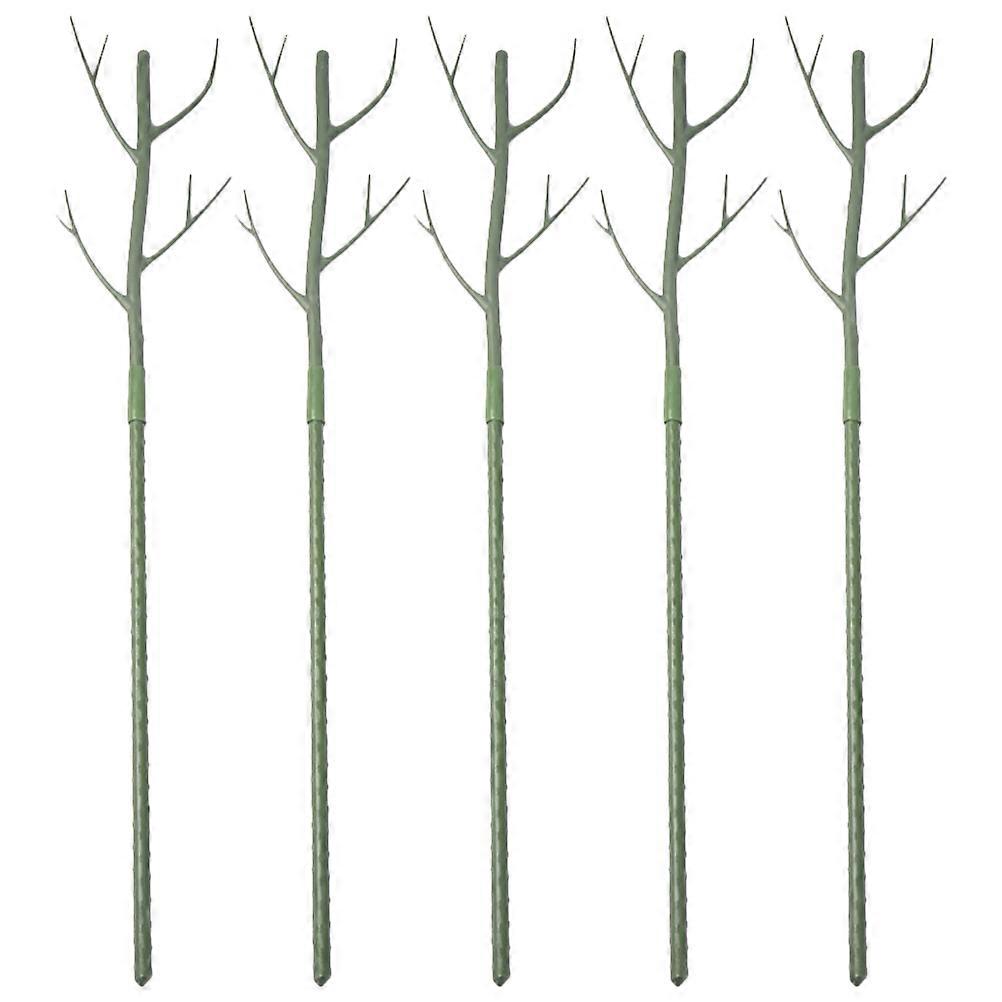 Garden Planting Rack Simulated Tree Branch Shaped Plant Rack For Climbing Plants Green 70X10CM Sturdy Support 5 Sets