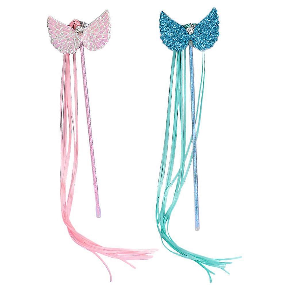 Cat Teaser Stick Toy for Cats Playing Made of Plastic Assorted Color 2pcs