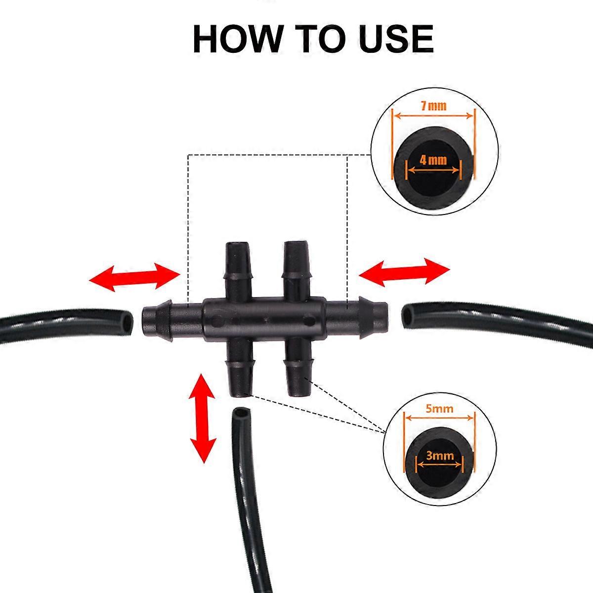 Fitting Six-Way Tap Hose Connector for Drip Irrigation 1Set Set