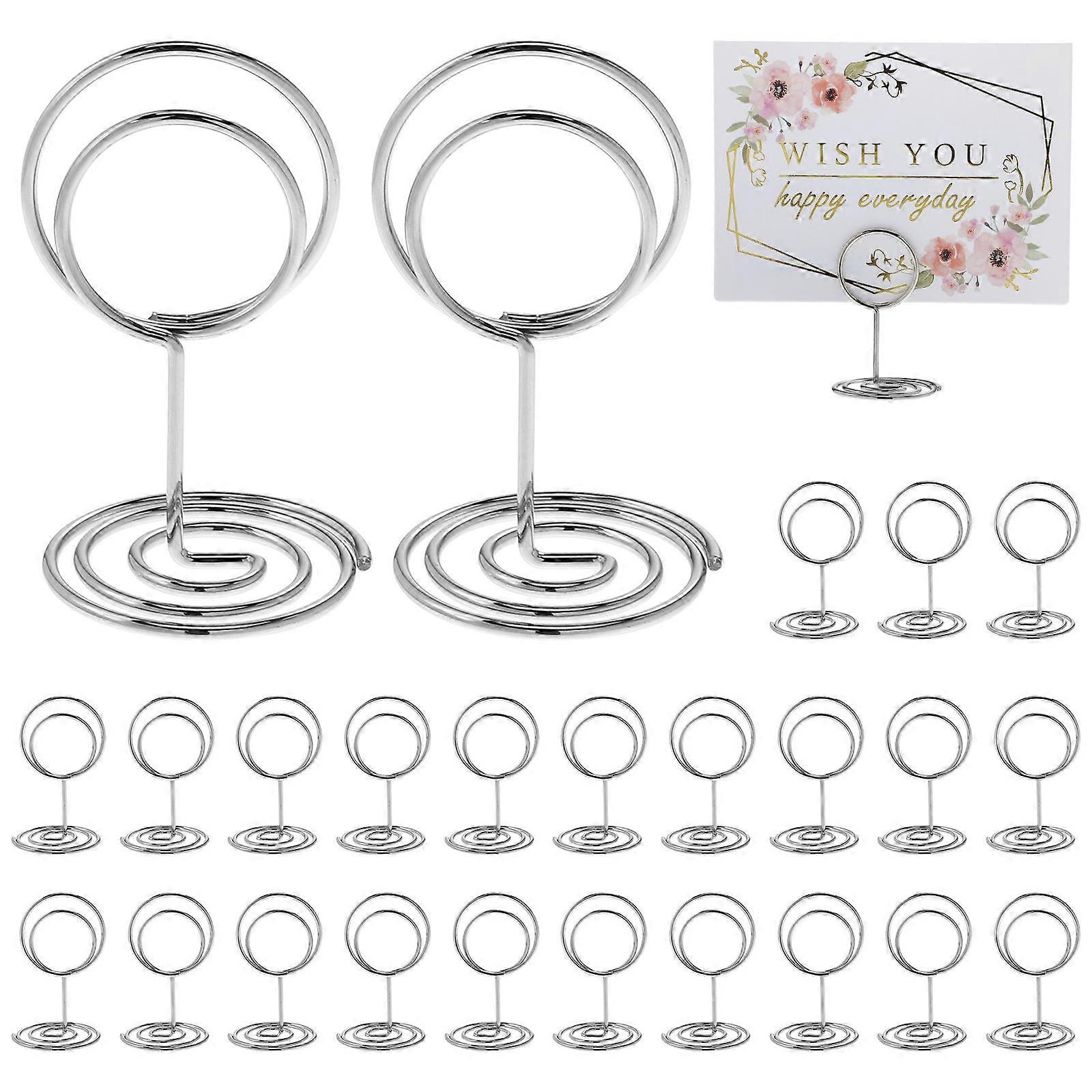 Photo Holders with Stable Base Name Card Clips for Weddings, Banquets, Restaurants & Parties Memo Clips for Stylish Table Decoration (50pcs)