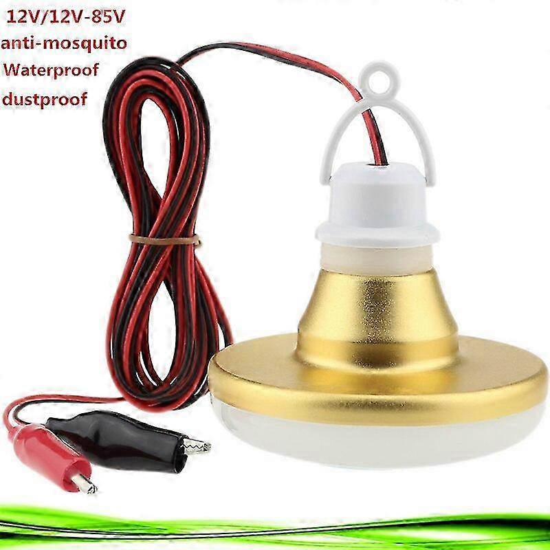 12V Waterproof LED Bulb Portable Lamp for Outdoor Camping, Night Fishing, Emergency Lighting