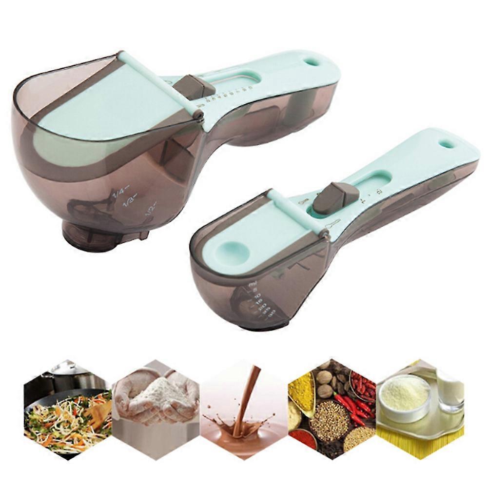 Compact Kitchen Utensils: Adjustable Measuring Spoons for Precise Multi-Unit Measurement, Durable Food-Grade Materials, Easy-Clean Design for Cooking