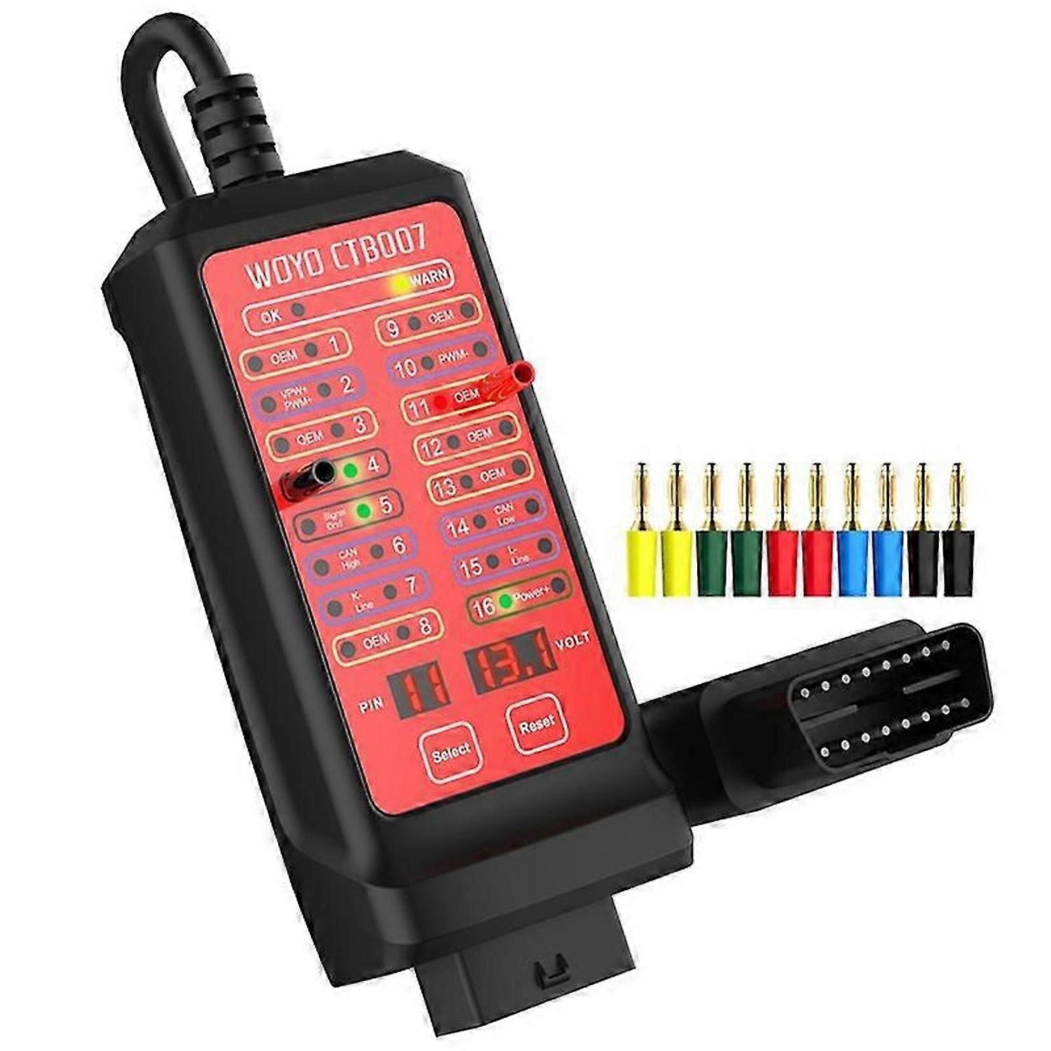 WOYO CTB007 OBD Breakout Box CAN Test Box Car OBD Breakout Box Diagnostic tools OBD2 Tester for 16 P