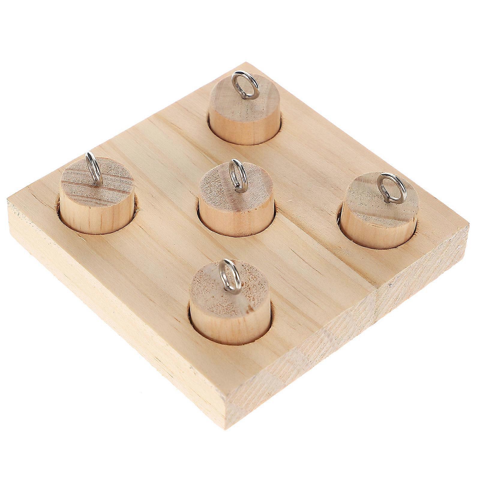 Parrot Toy Household Conure Toy for Playing Wooden Interactive Accessory