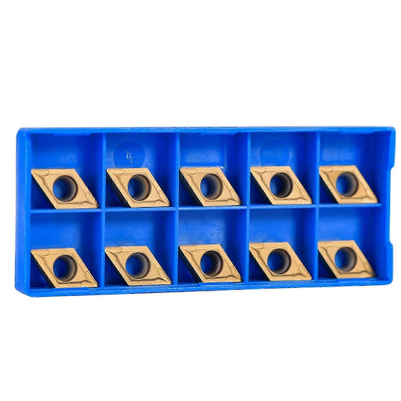 10pcs CNC Carbide Tips Inserts Blade Cutter Lathe Turning Tool Set with Box